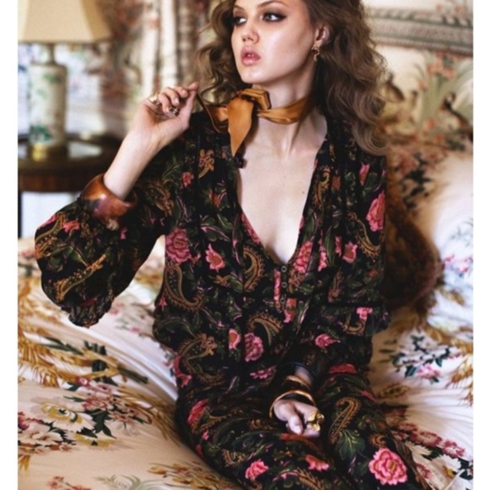 Spell & Gypsy Collective Etienne Blouse Noir Boho
